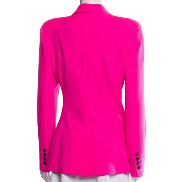 Smythe Pink Not a DB Double Breasted Blazer Jacket Pagoda 10 Hot Pink $795 NWT - Picture 6 of 8